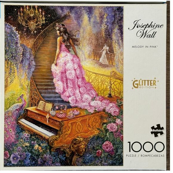 Josephine Wall Jigsaw Puzzles 4 Glitter 1000 Piece Winter Butterflies Leo Pink - Picture 6 of 6